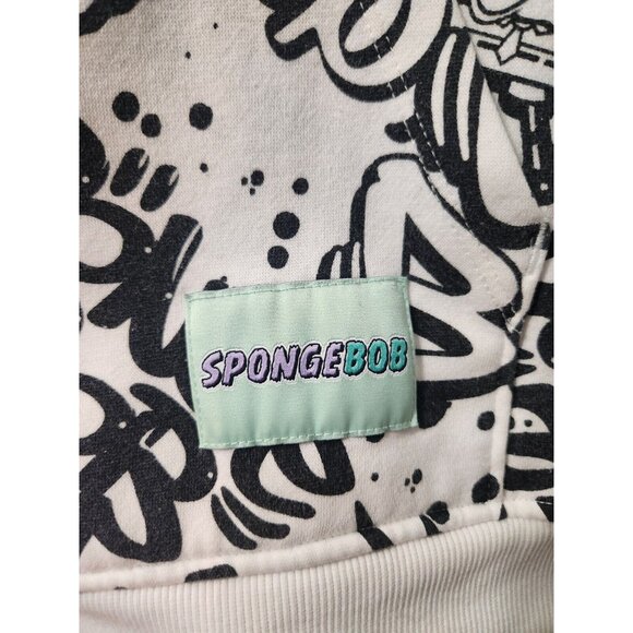 H&M Divided Spongebob White Hoodies Size Large Pre-Owned - Picture 2 of 9